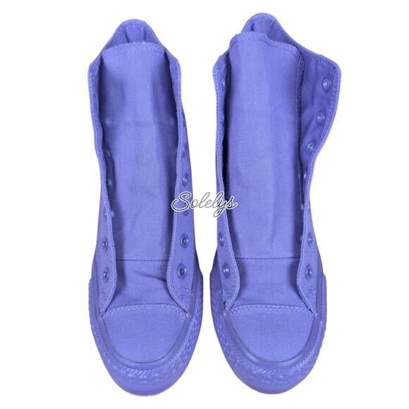 Converse 2014 RARE CTAS Platform Plus Hidden Wedge Nightshade Purple Sneaker 9 - Picture 8 of 10